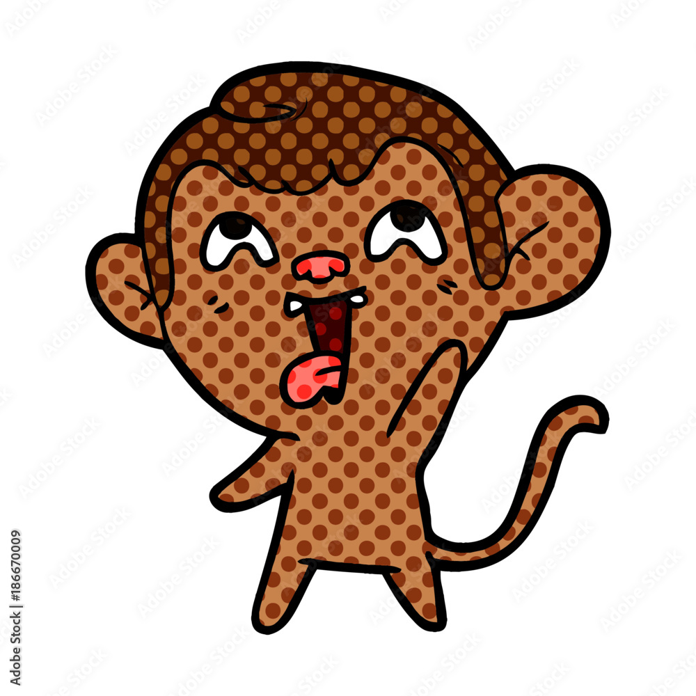 crazy cartoon monkey crazy cartoon monkey