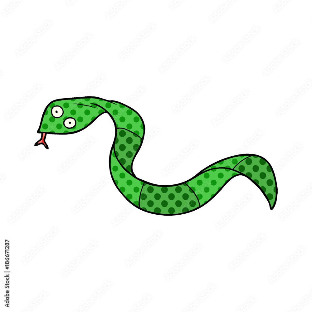 Naklejka premium cartoon snake