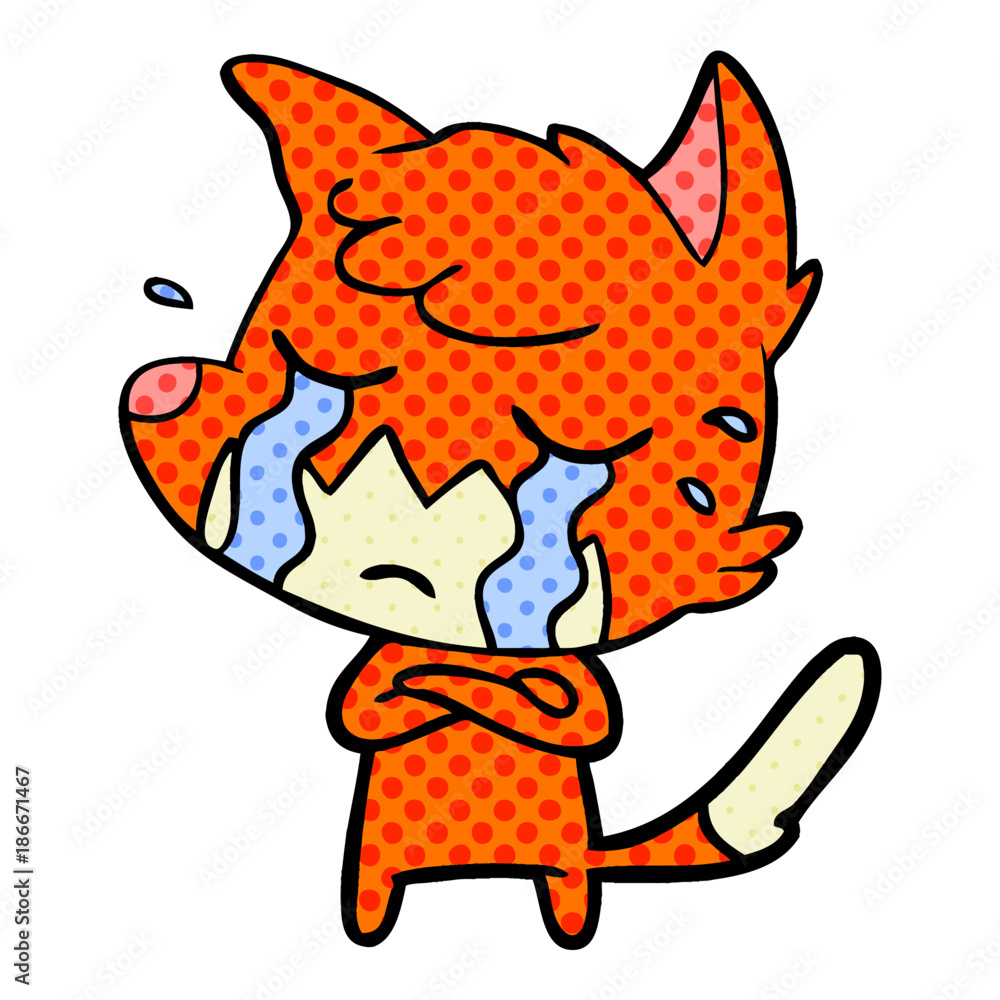 crying fox cartoon crying fox cartoon