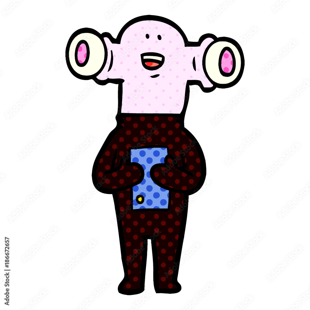 friendly cartoon alien friendly cartoon alien