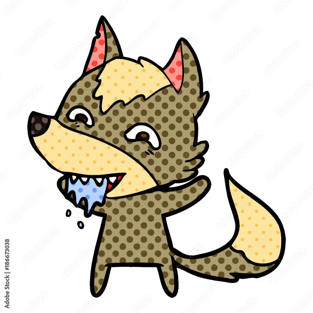 cartoon hungry wolf cartoon hungry wolf