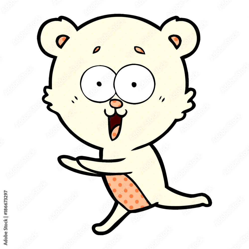 Obraz premium laughing teddy bear cartoon