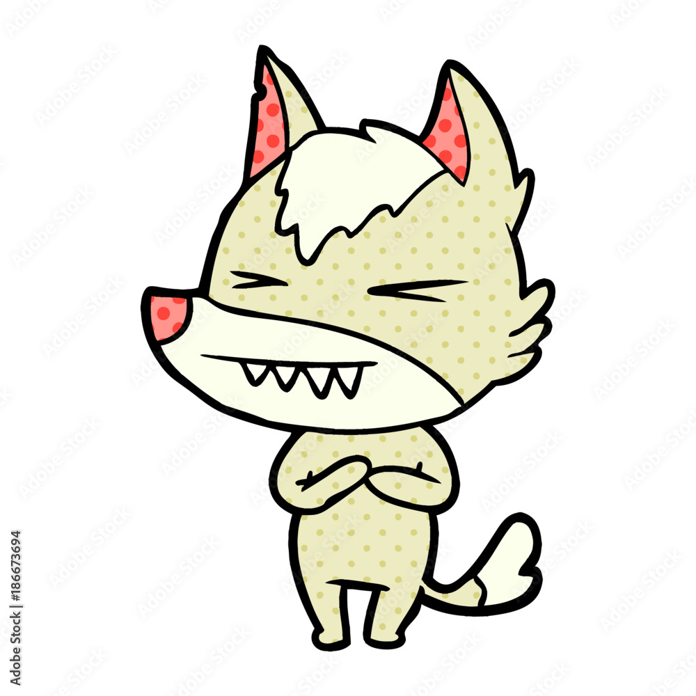 angry wolf cartoon angry wolf cartoon