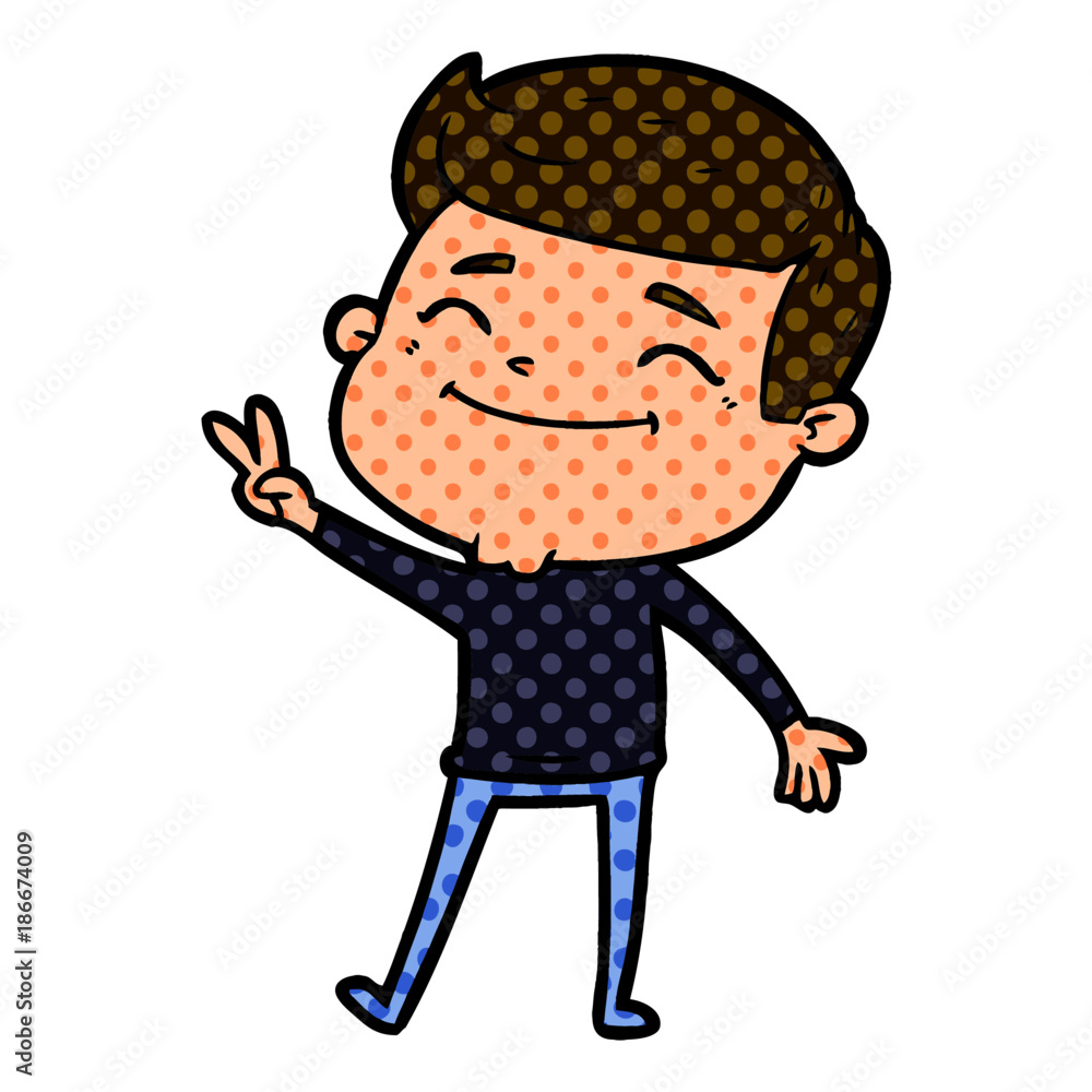 happy cartoon man happy cartoon man