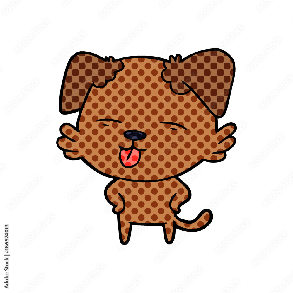 cartoon dog sticking out tongue cartoon dog sticking out tongue