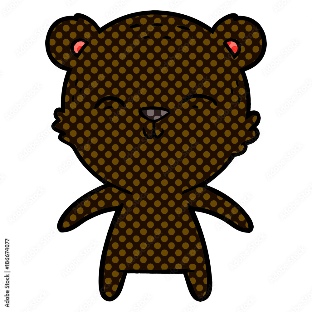 Obraz premium happy cartoon bear