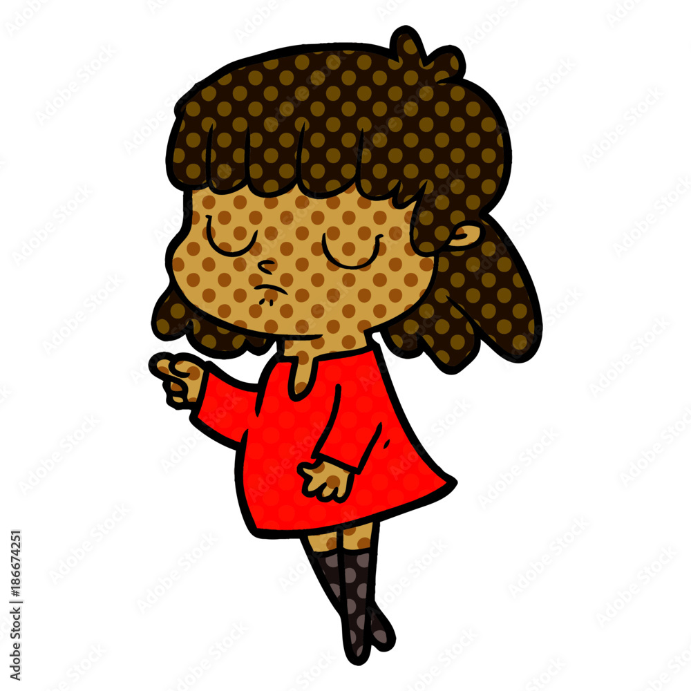 cartoon indifferent woman cartoon indifferent woman