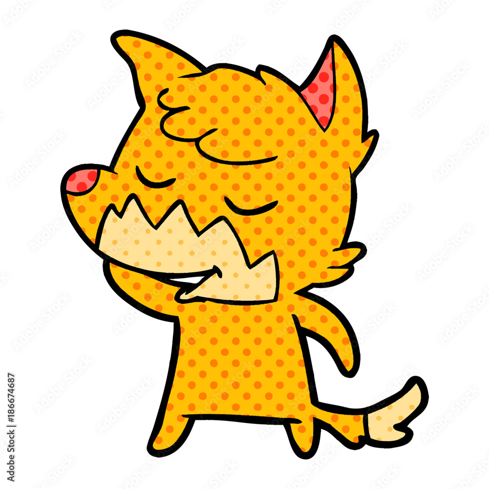 friendly cartoon fox friendly cartoon fox