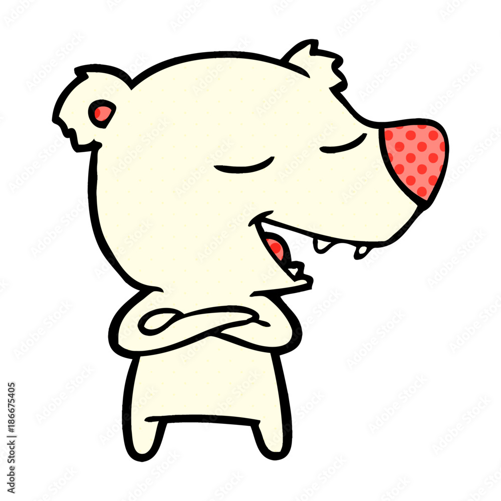 cartoon polar bear cartoon polar bear