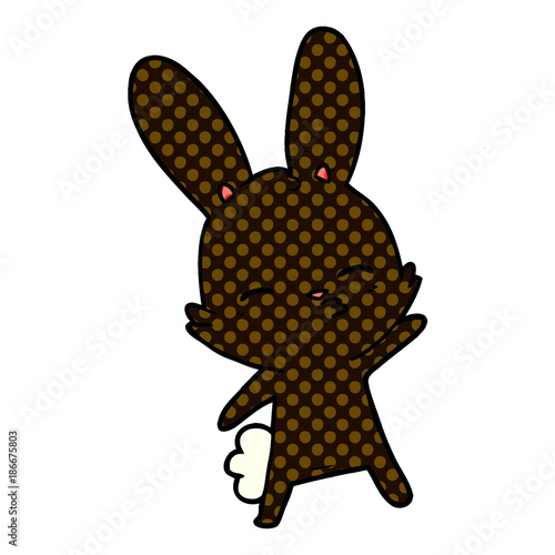 curious bunny cartoon