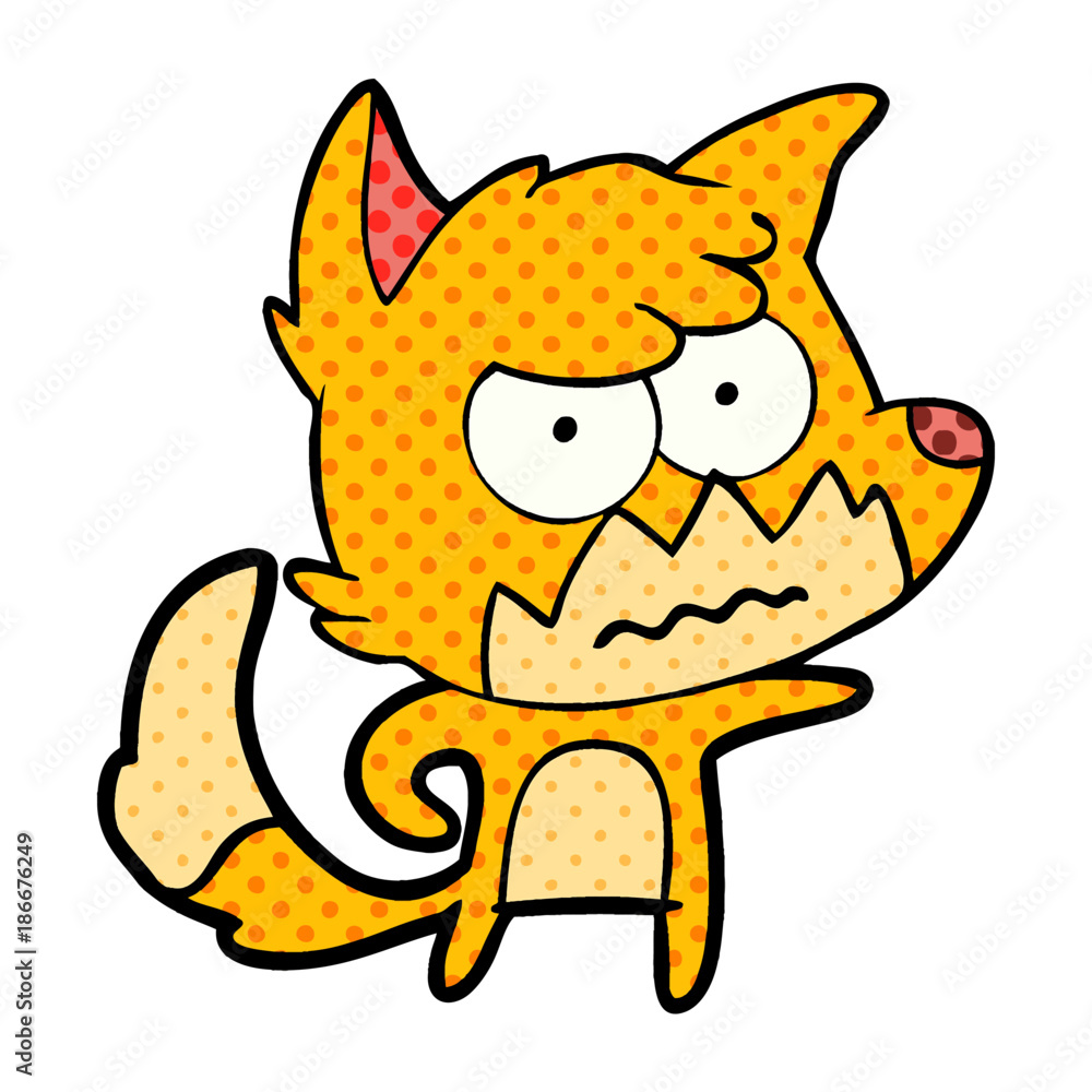cartoon annoyed fox cartoon annoyed fox