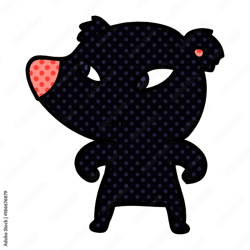 Obraz premium cute cartoon bear