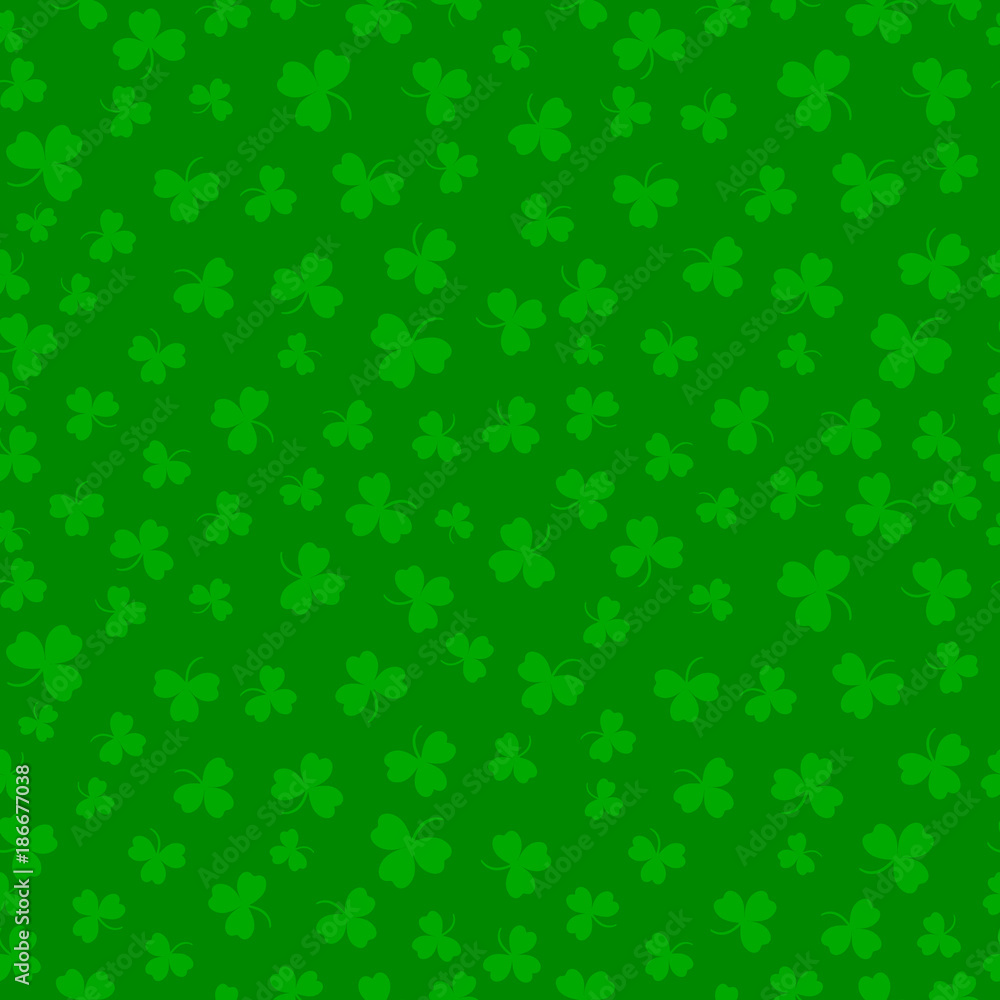 Saint Patricks Day. Seamless pattern. Green clover. Vector Saint Patricks Day. Seamless pattern. Green clover. Vector
