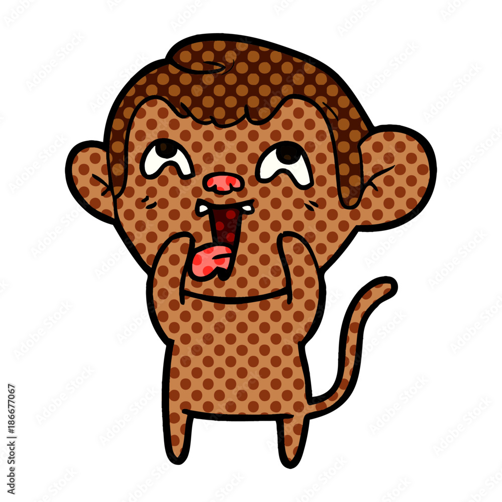 crazy cartoon monkey crazy cartoon monkey