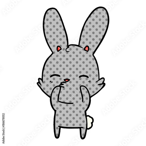curious bunny cartoon