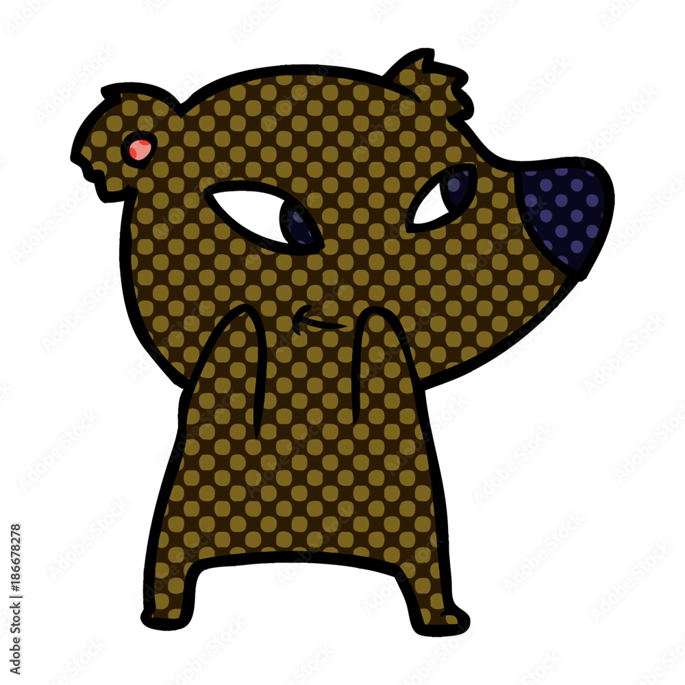 Obraz premium cute cartoon bear