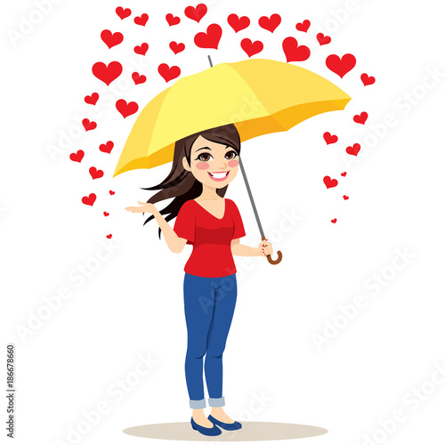 Beautiful young woman with ...