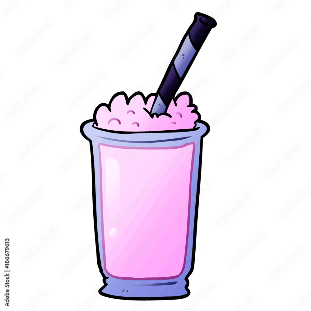 cartoon milkshake Stock Vector | Adobe Stock