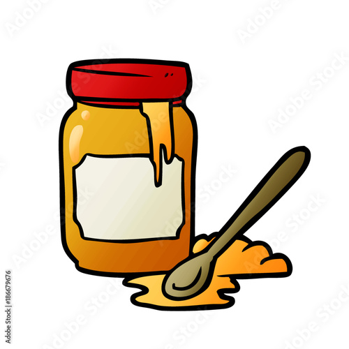 cartoon jar of honey