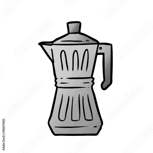 cartoon espresso maker