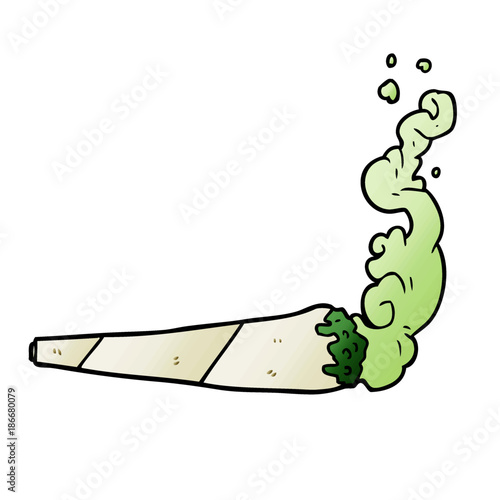 cartoon marijuiana joint