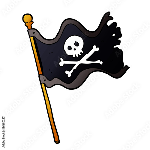 cartoon pirate flag