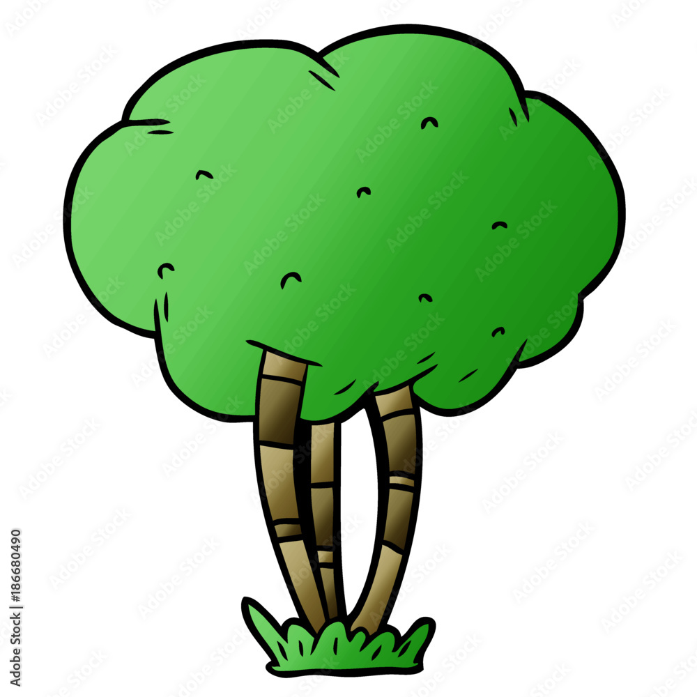 Obraz premium cartoon tree