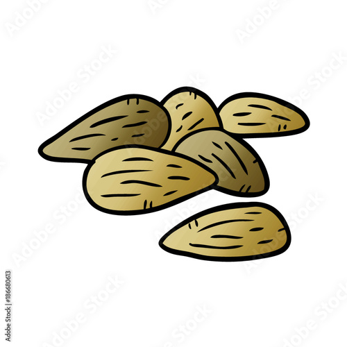 cartoon almonds