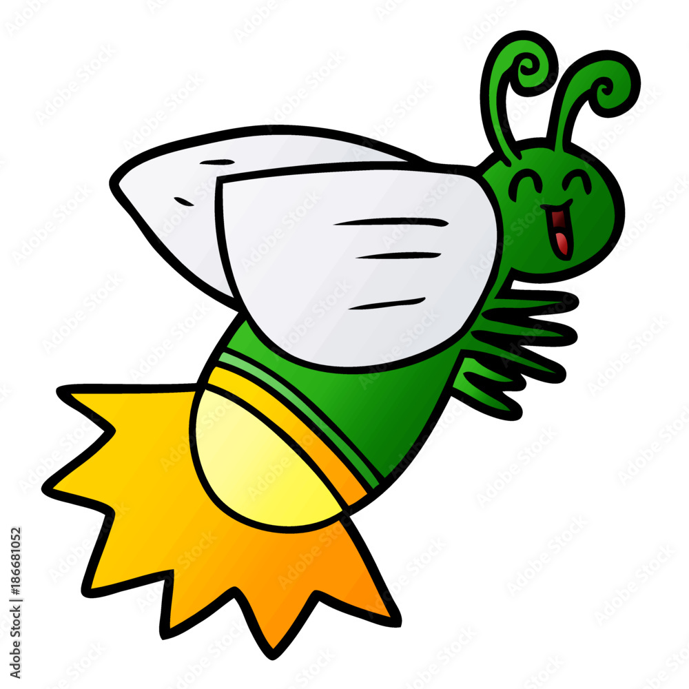 Fototapeta premium cartoon glow bug