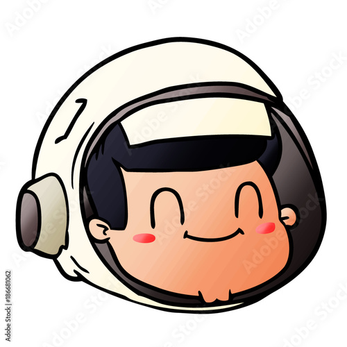 cartoon astronaut face