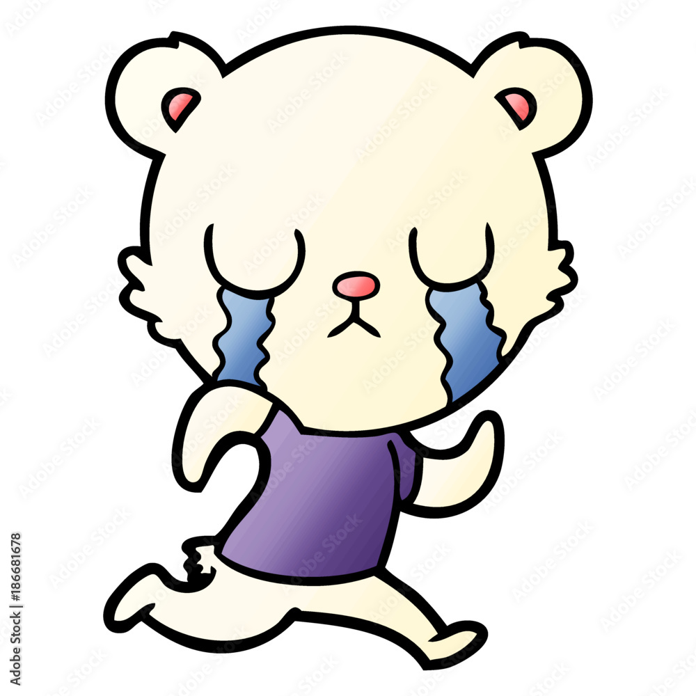 crying polar bear cartoon crying polar bear cartoon