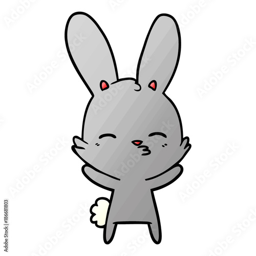 curious bunny cartoon