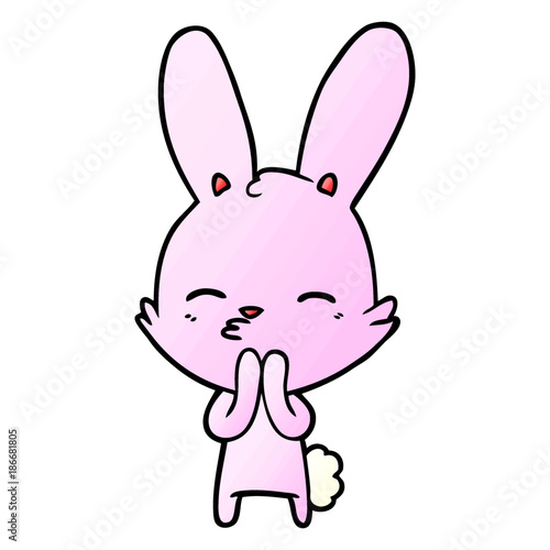 curious bunny cartoon