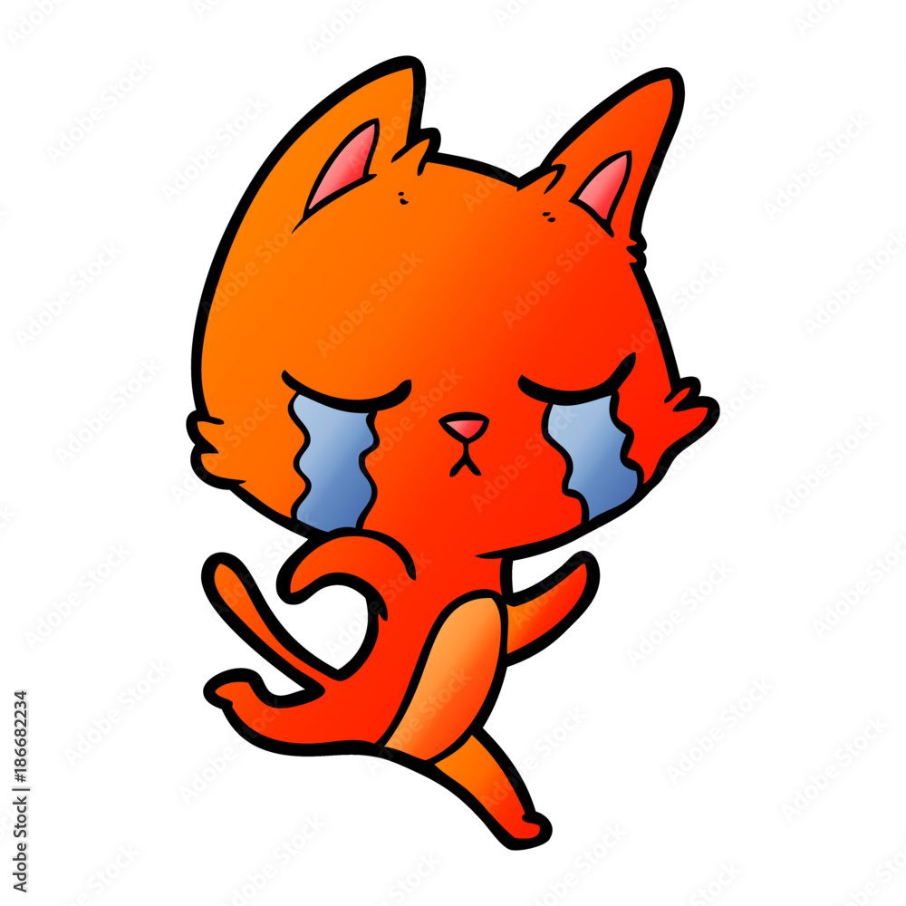 crying cartoon cat crying cartoon cat