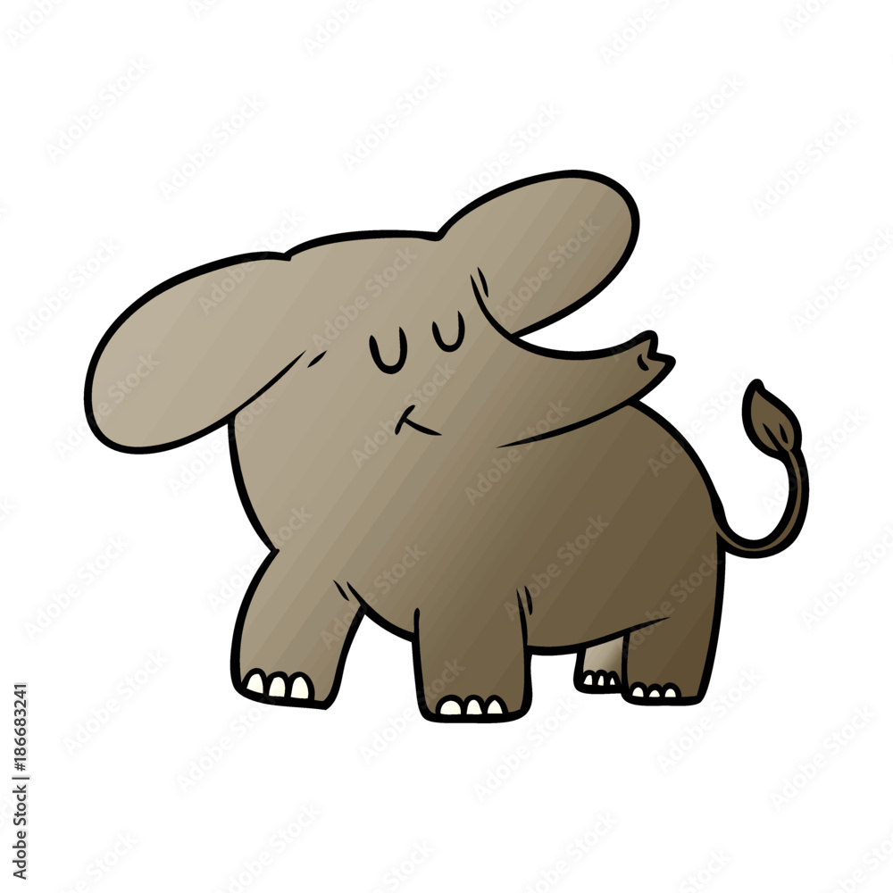Fototapeta premium cartoon elephant