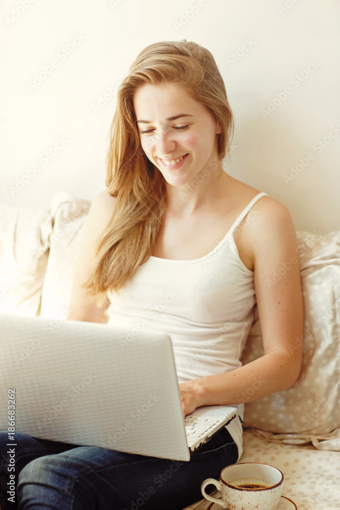 Freelancer working at home Freelancer working at home