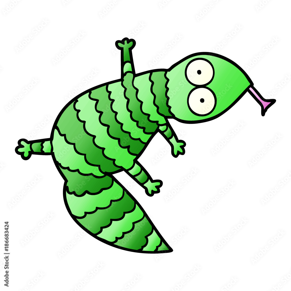 Naklejka premium cartoon lizard