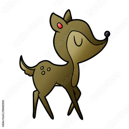cartoon cute deer © lineartestpilot