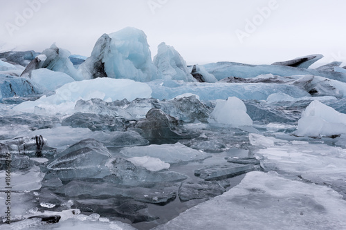 Laguna glaciar de Jökulsarlón , Islandia. Detalle.