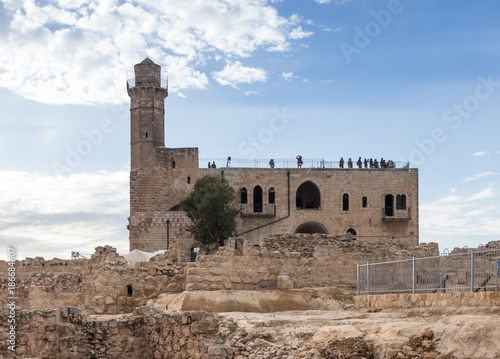 Grave of Samuel - The Prophet located in An-Nabi Samwil also al-Nabi Samuil - Palestinian village in Jerusalem Governorate in Israel photo