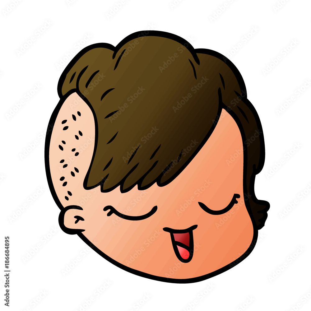 cartoon female face cartoon female face