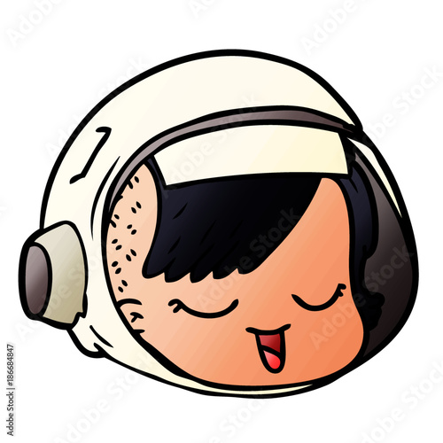 cartoon astronaut face
