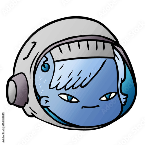 cartoon astronaut face