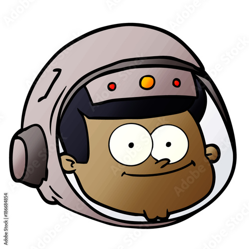 cartoon astronaut face