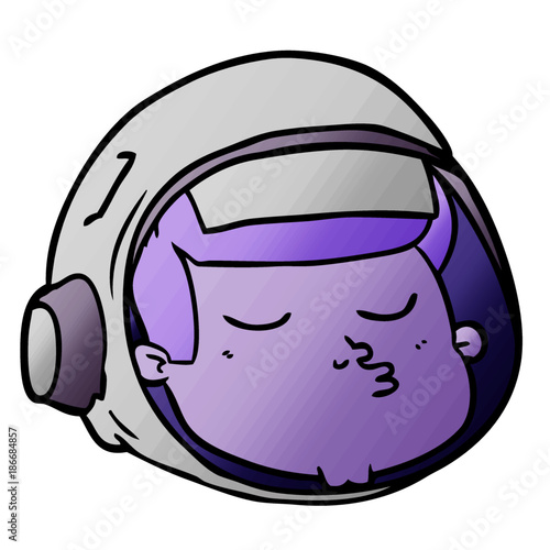 cartoon astronaut face