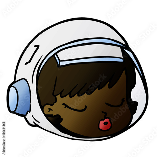 cartoon astronaut face