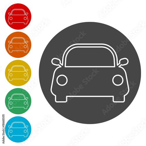 Car icon set