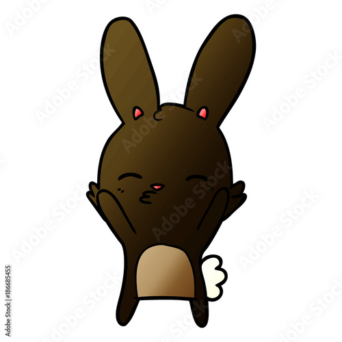 curious bunny cartoon