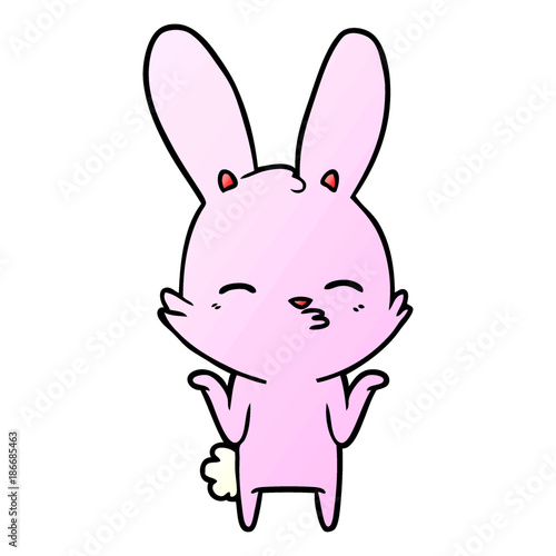 curious bunny cartoon
