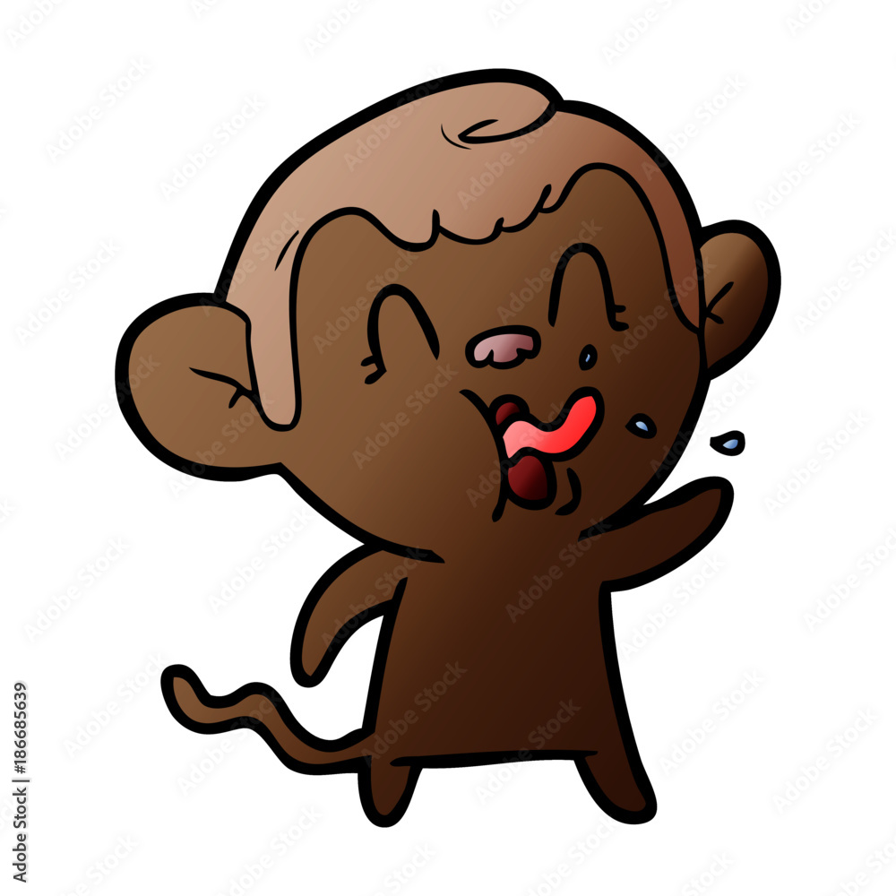 crazy cartoon monkey crazy cartoon monkey